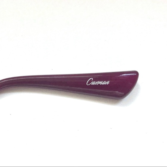 NWOT CAXMAN ROUND CAT-EYE RETRO STYLE HD POLARIZED SUNGLASSES | BURGUNDY/BLACK - Picture 15 of 16